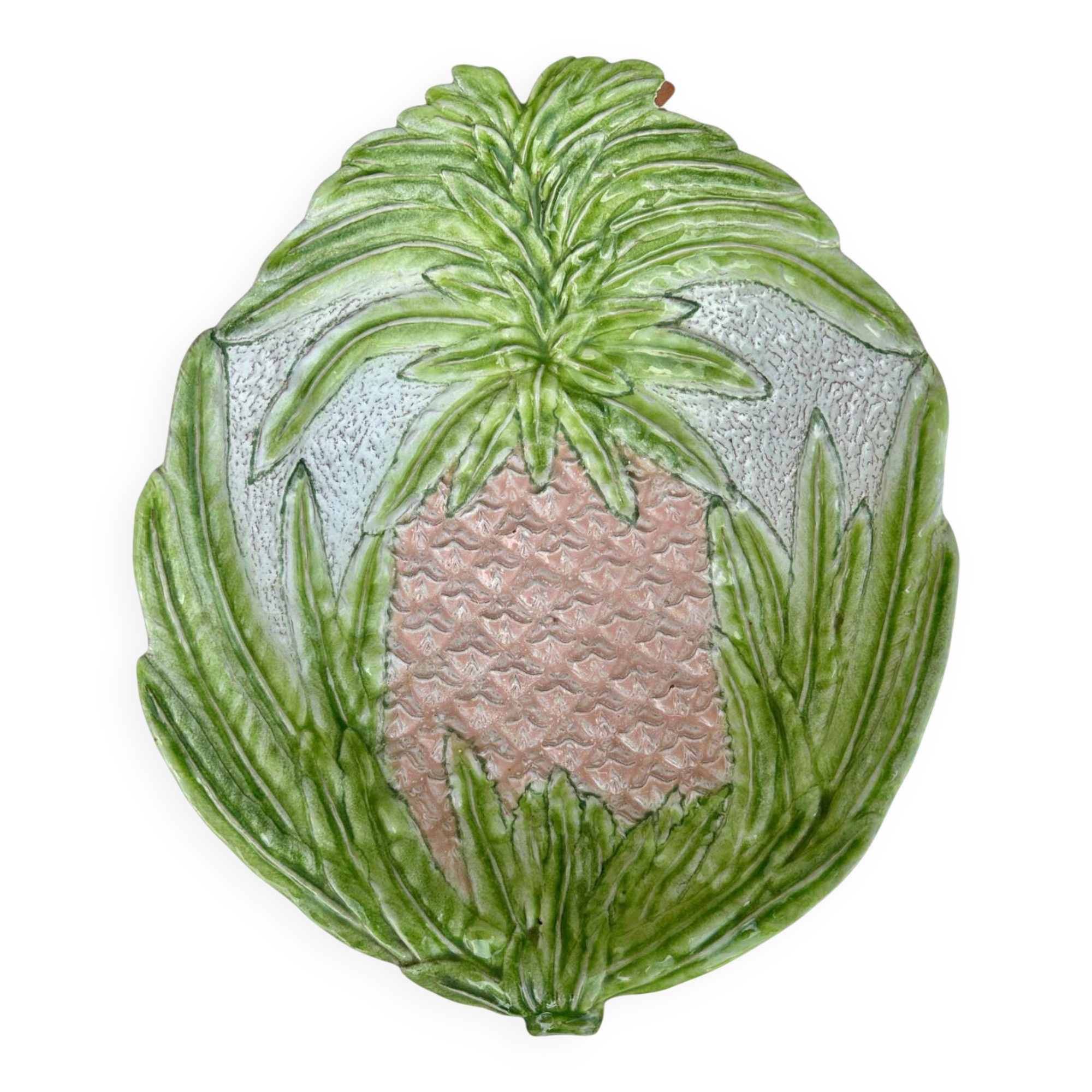 Plat ananas XXL en barbotine