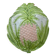 Plat ananas XXL en barbotine