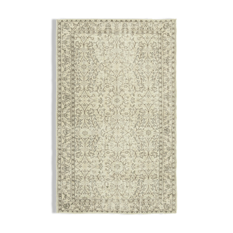 Hand-knotted turkish beige carpet 157 cm x 260 cm