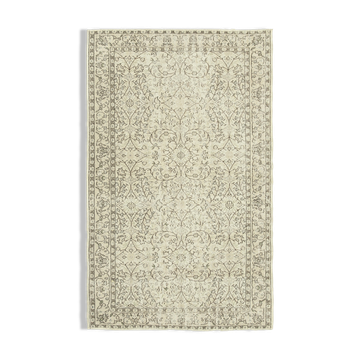 Hand-knotted turkish beige carpet 157 cm x 260 cm