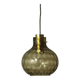 Suspension en Verre Bullé et Laiton par Helena Tynell pour Limburg, 1960s