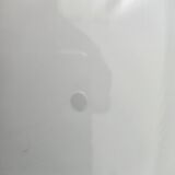 Vintage ceiling lamp 1970 space age glass & chrome