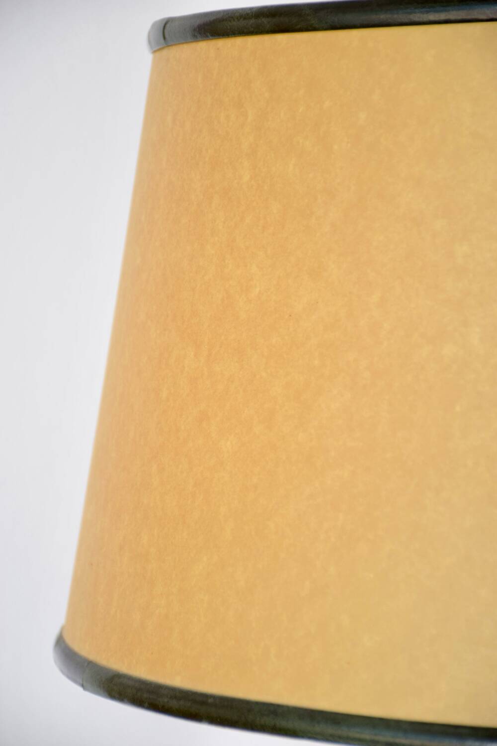 Duo of Le Tanneur lamps in leather and brass