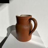 Handmade stoneware pitcher below H: 20cm