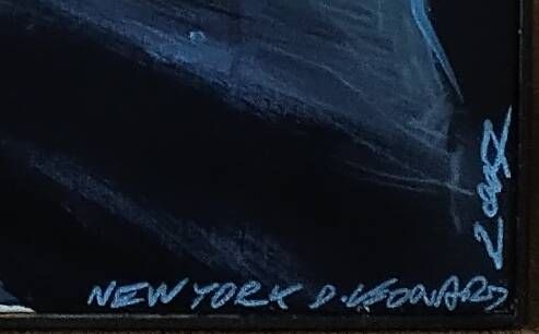 Contemporary acrylic painting Leonard New York
