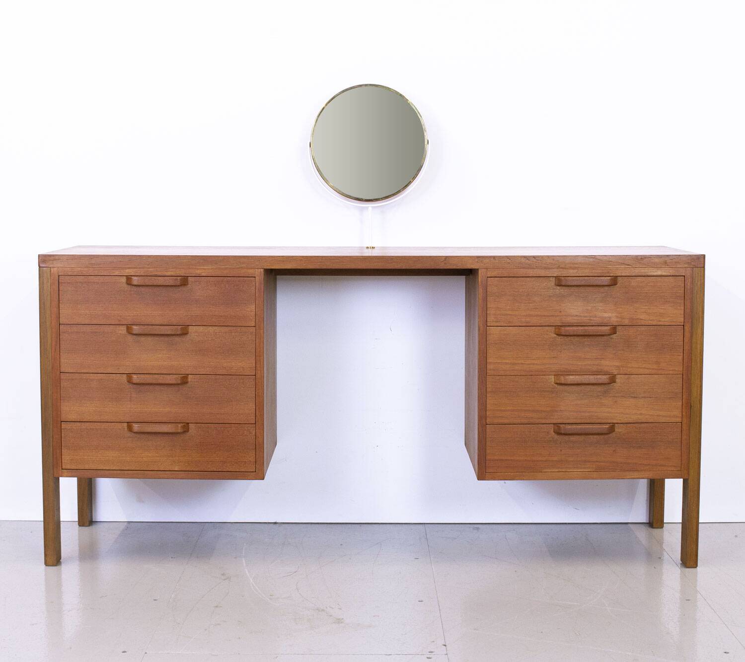 Table de maquillage en teck Gordon Russell du milieu du siècle