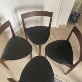 4 Frem Rojle tripod chairs by Hans Olsen