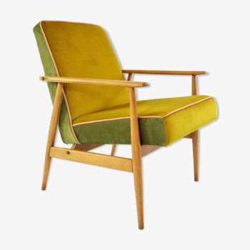 Yellow & green fox armchair