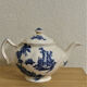 Teapot "The old Mill" English porcelain stamped Johnson & Bro