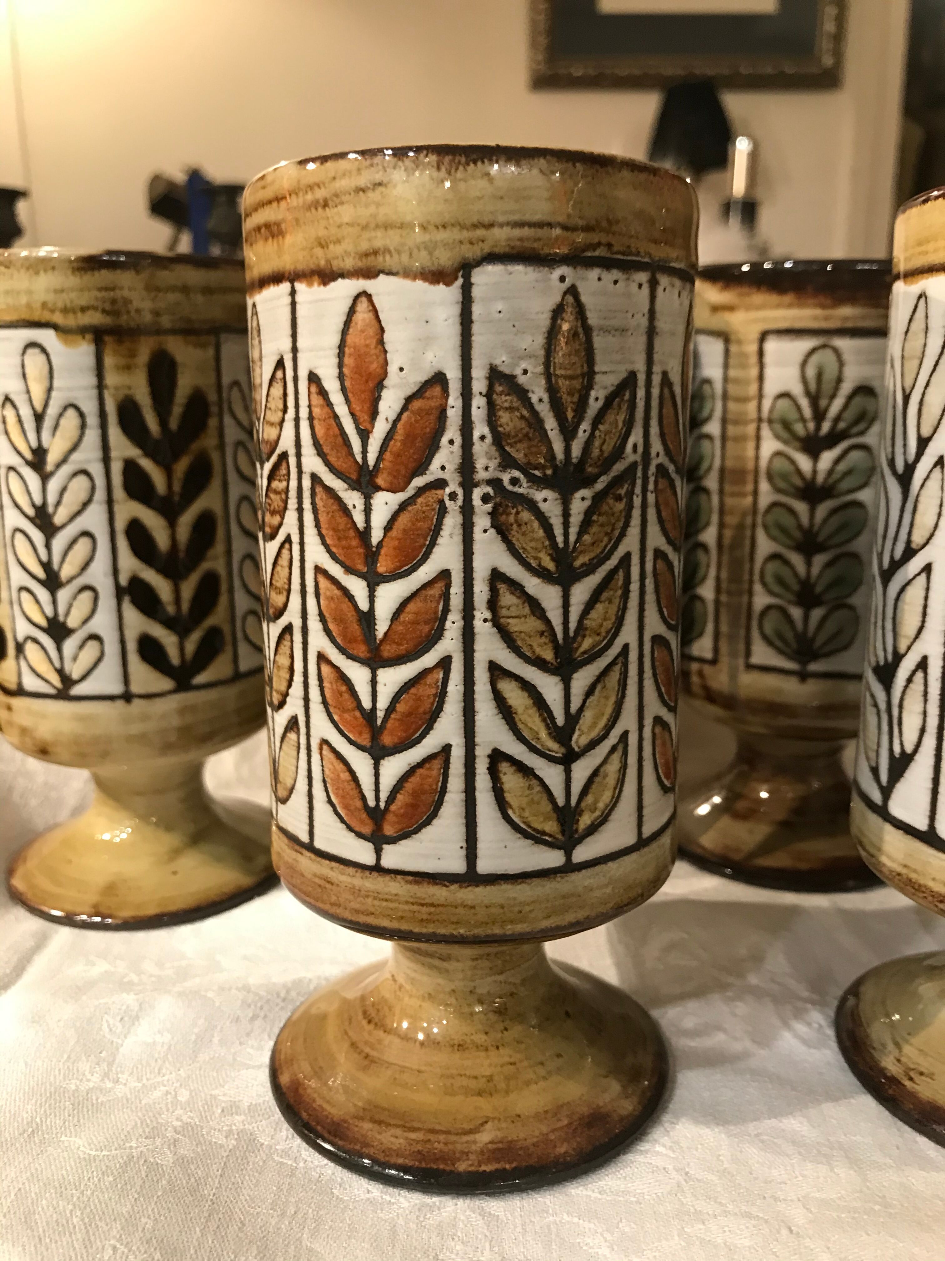 Série de 6 mugs Vallauris Malarmey