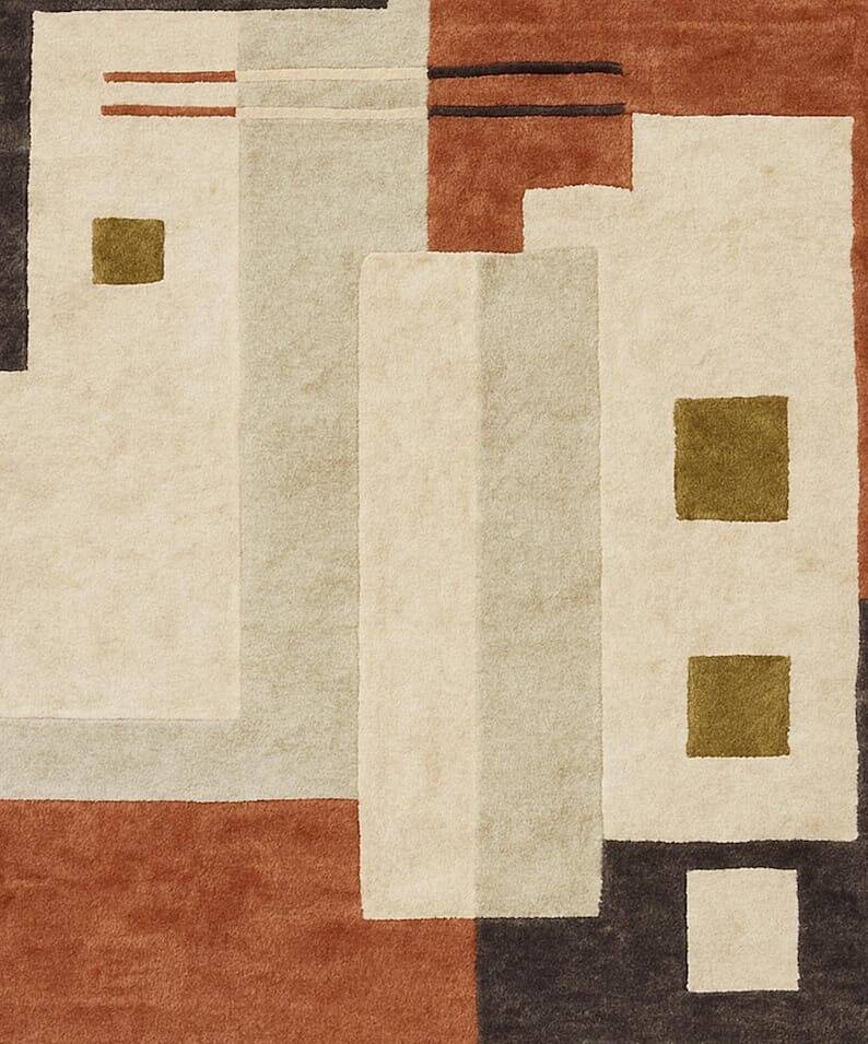 Handmade traditional Moroccan wool rug size 200 x 300 cm