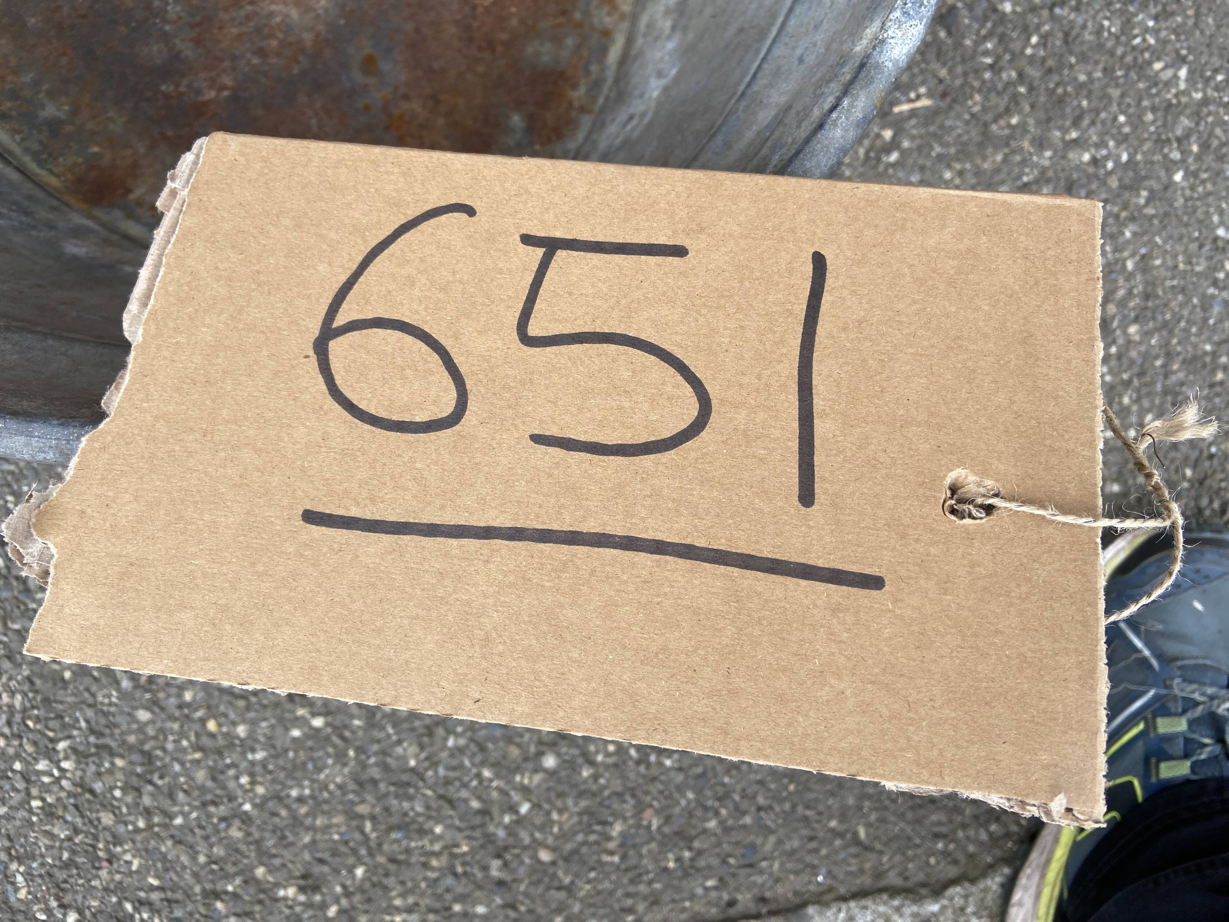 Very large vintage zinc basin 70 liters