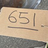 Very large vintage zinc basin 70 liters