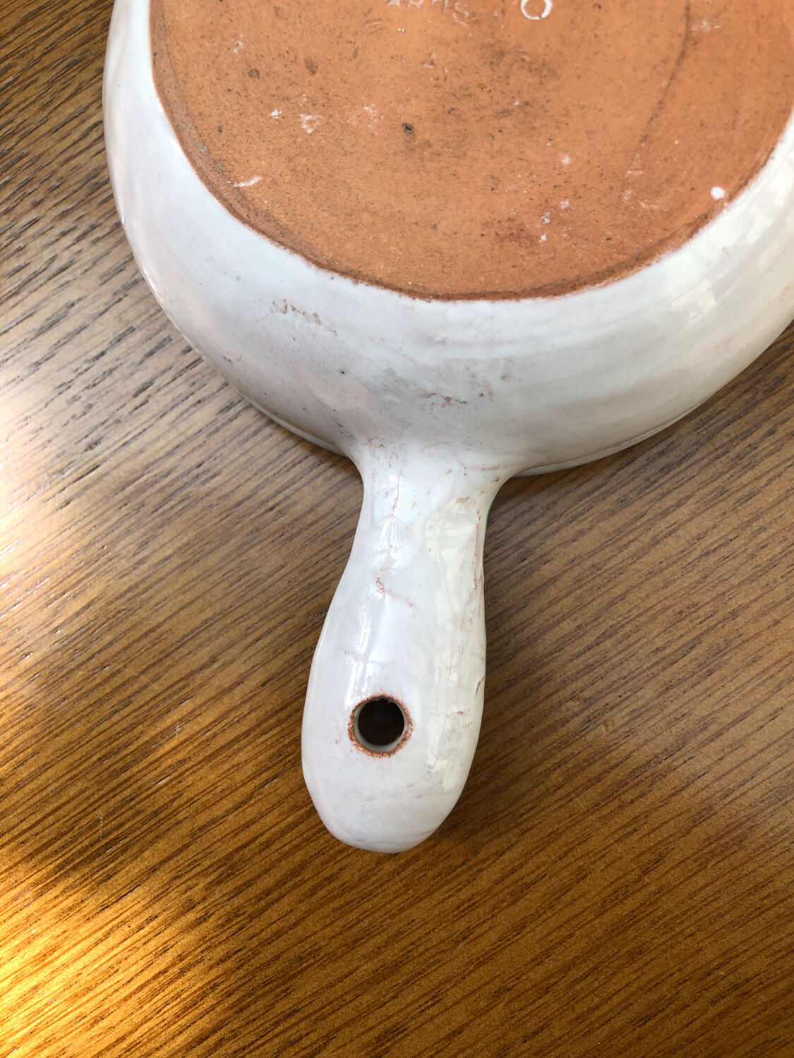 Vallauris pan signed Fazio