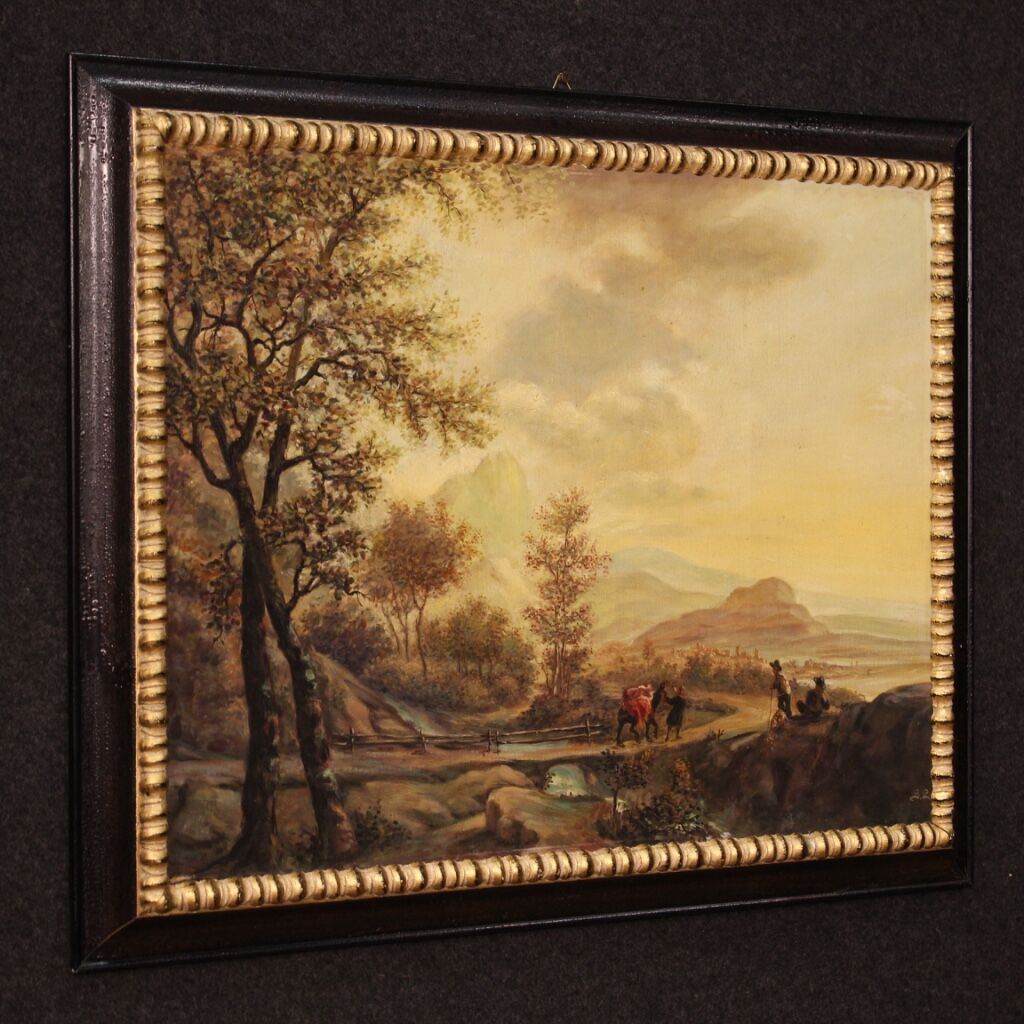 Bucolic landscape from XXth century