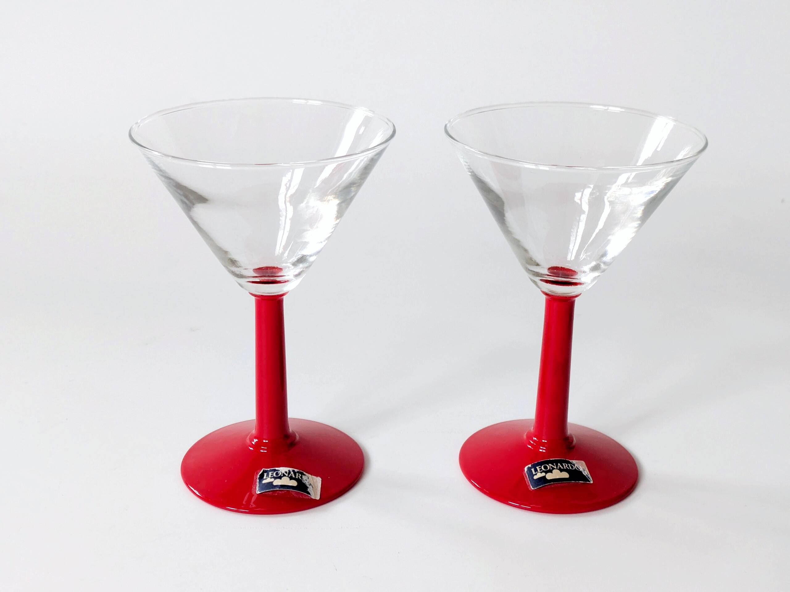 Set of 4 vintage Leonardo martini glasses: Joy collection from the 90s