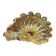 Murano glass bowl with gold flecks, 1960s shell design.