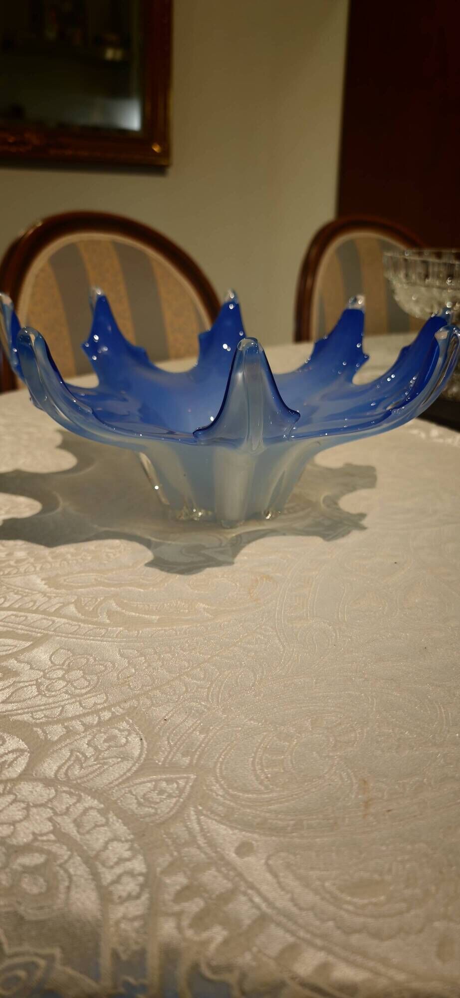 Centre de table en verre