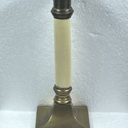 Old gold brass candle holder 20 cm