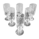 6 flûtes à Champagne vintage en cristal