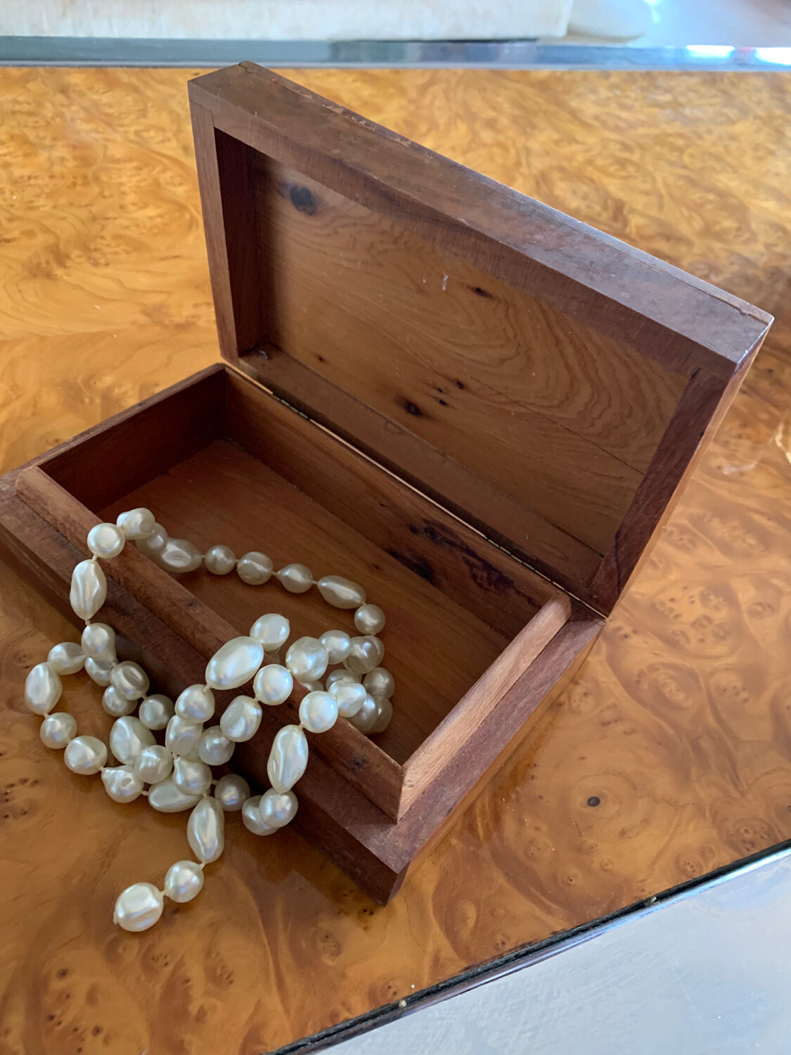 Old marquetry box