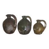 Set of three ancient jugs