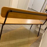 Retro style classroom bench