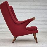 1970s, Danish design by Bent Møller Jepsen, "Teddy" chair, furniture wool.