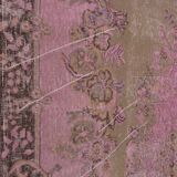 Pink Oushak Turkish Carpet sku 1915