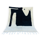 Handmade pure wool Moroccan rug 3x2 m