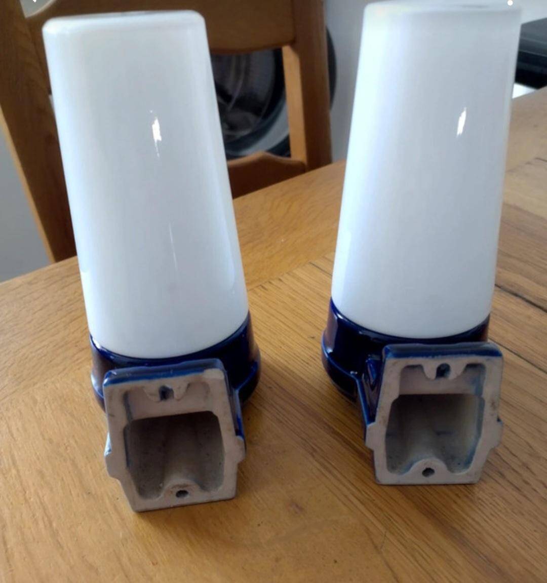 Sigvard Bernadotte bathroom wall lights for Ifö 1960s vintage