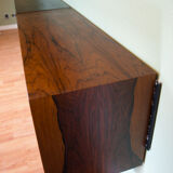 Midcentury Modular Rosewood Wall System by Kai Kristiansen for FM Møbler, 1960s. Set of 17.