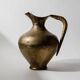 Vintage brass vase from the 1940s, hand-hammered metal, amphora shape, Italian design from the 1940s.