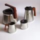 Set thé et café par Axel Enthoven pour Demeyere Werkhuizen, Belgique, 1971, Set de 4.