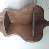 Corner shelf with 2 wooden shelves