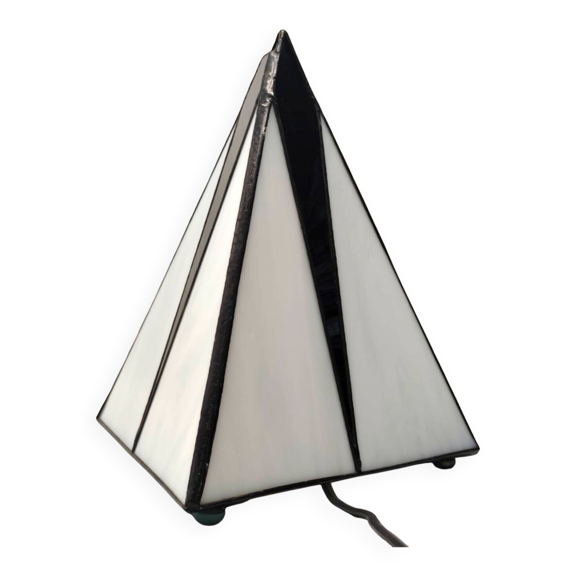 Vintage 1990s Targetti Sankey Pyramid Table Lamp