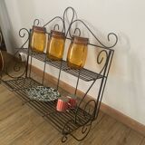 Wrought iron shelf