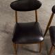 6 Teak chairs with oval back