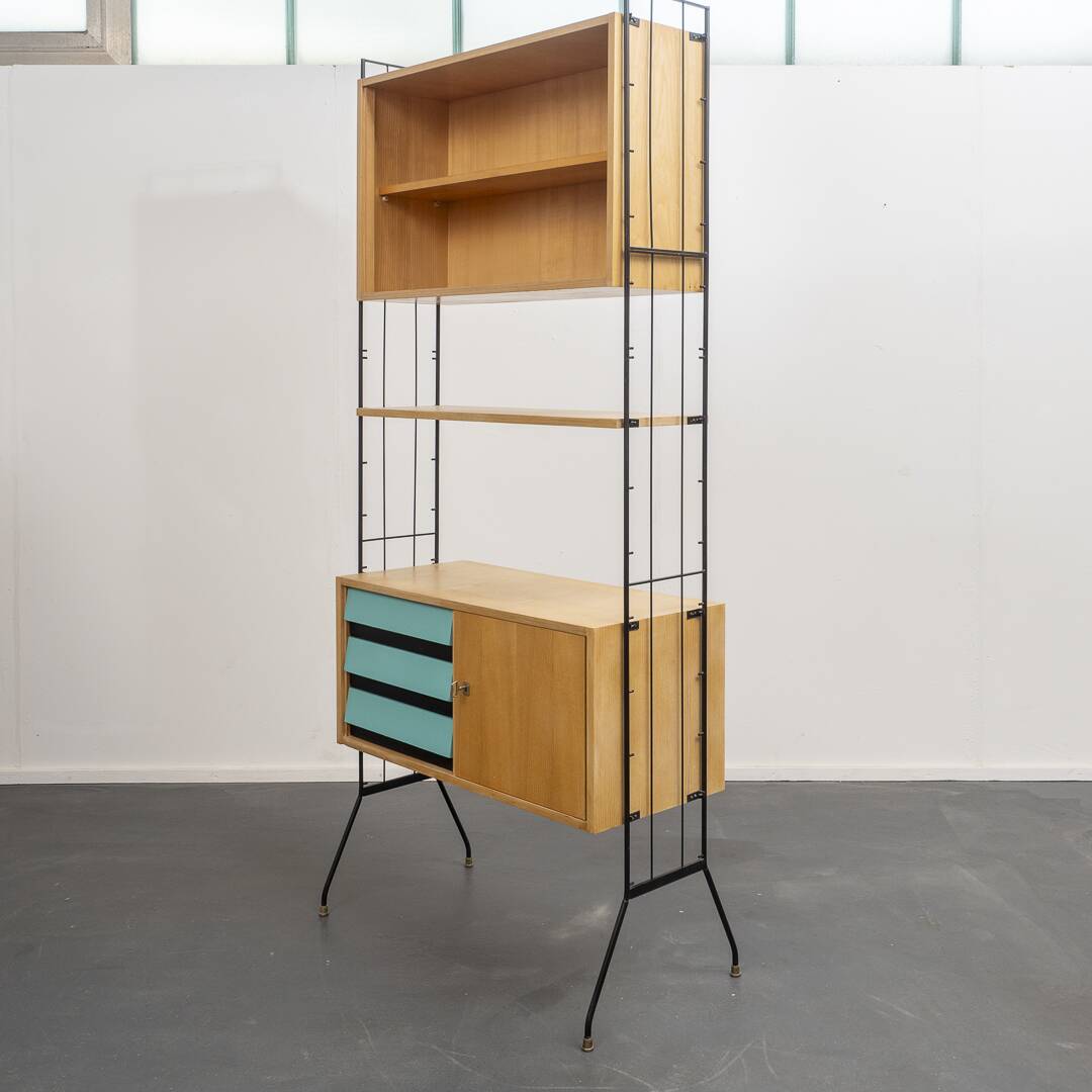 Etagère avec caisson de rangement, années 60