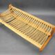 Mid-century coat rack and wall shelf, Czechoslovakia, 1950s