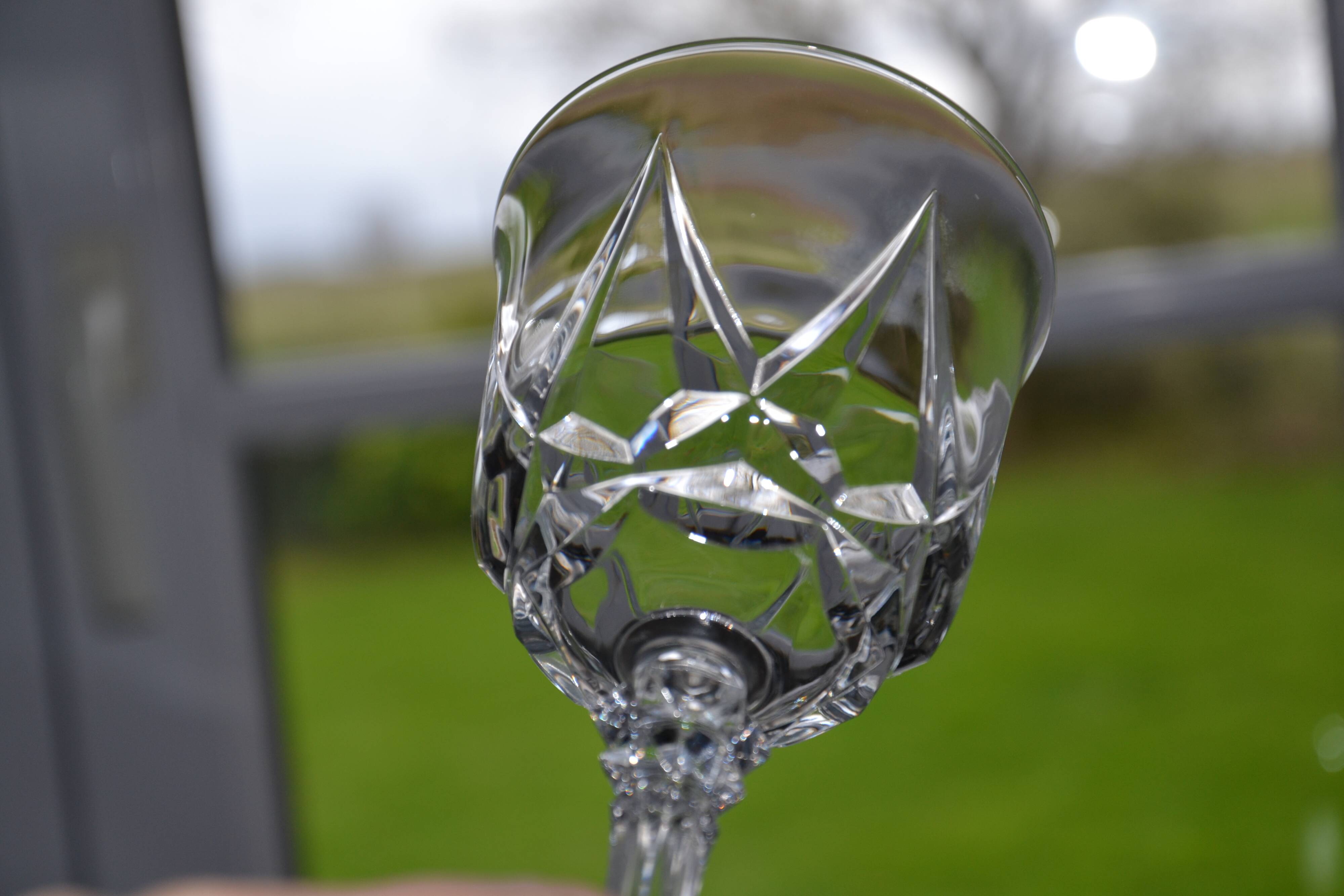 5 stemmed water/wine glasses in Arques crystal, Auteuil and Louvre model