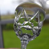 5 stemmed water/wine glasses in Arques crystal, Auteuil and Louvre model