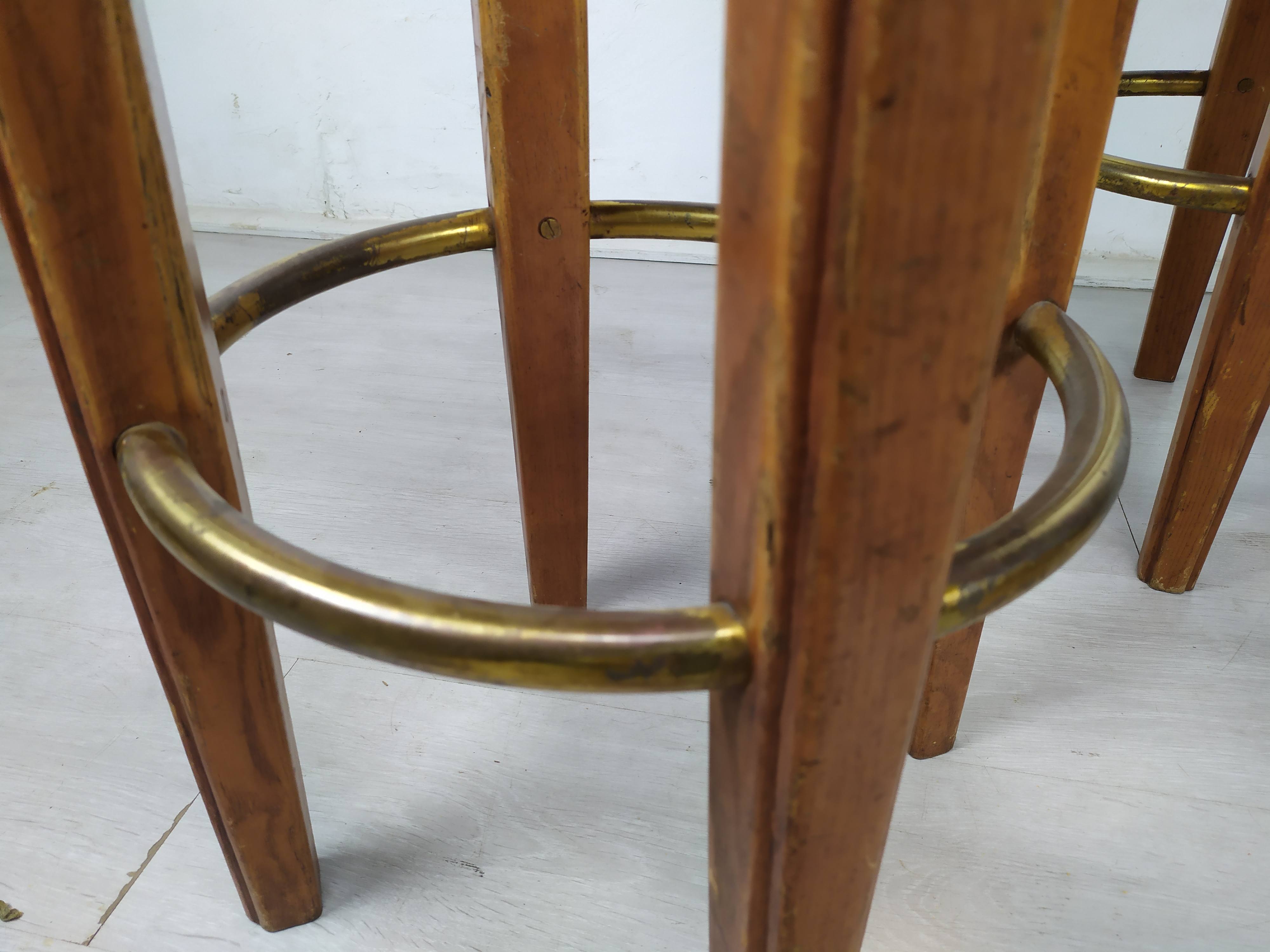 3 art deco bar stools