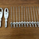 Vintage silver metal shellfish (lobster / crab) set