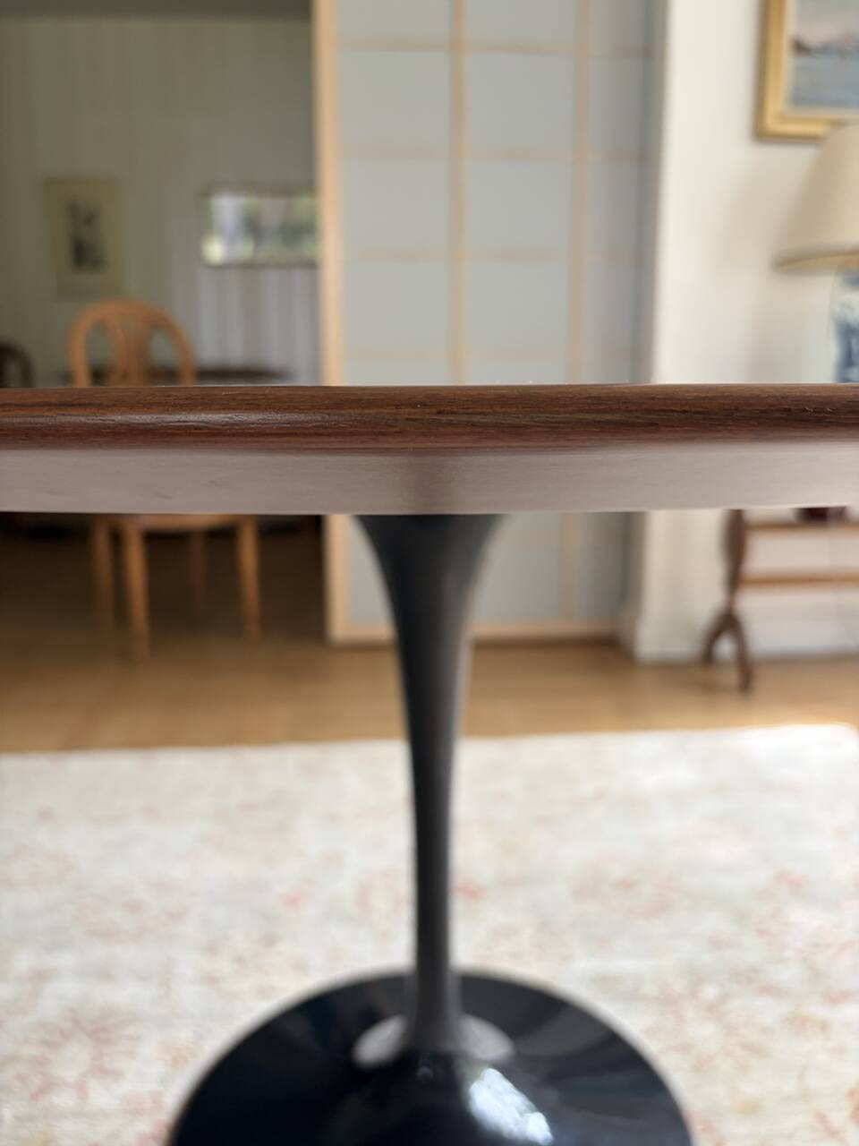 Table de repas Saarinen noyer, edition limitée 50th anniversary Ø120 cm - 2