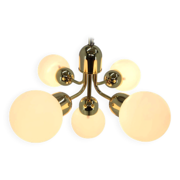 Space Age Sputnik Pendant by Kamenicky Senov/Preciosa, 1970s
