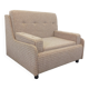 Vintage wool fabric armchair from the 1970s.