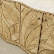 Enfilade « feuilles » en rotin 