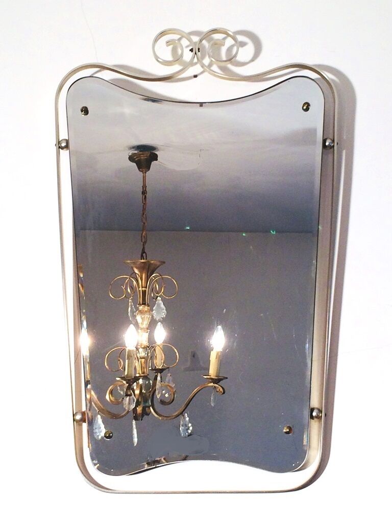 Miroir forme libre " blason " doré 74 x 46cm