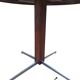 Table à manger Jorge Zalszupin ronde extensible palissandre jacaranda 1960
